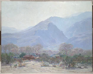 Palm Springs Landschaft mit Hütte, 1925